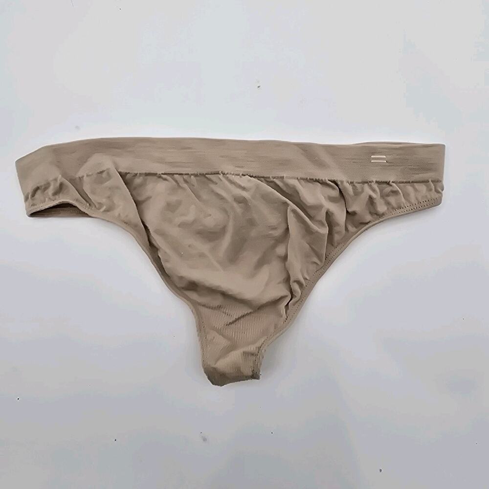 Branwyn Thong Women Small Beige Light Nude Underwear Merino Wool Flaws Read